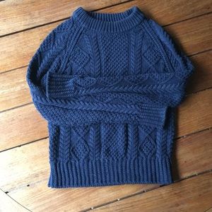 LL bean cotton fisherman’s womens xs sweater